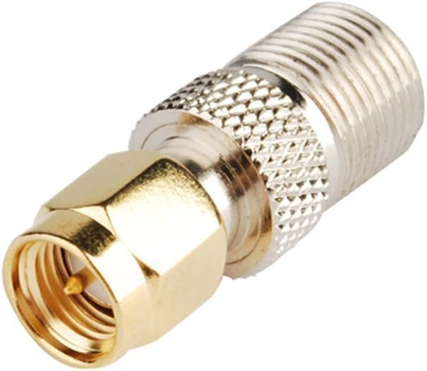 DHT Electronics 2pcs RF coaxial Coax Adapter SMA Male to F Female