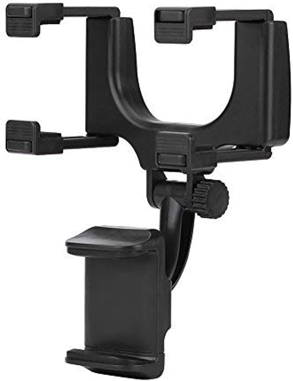 Keenso Rearview Mirror Mount Grip Clip, 360° Phone Holder Stand for Cell Phone & GPS