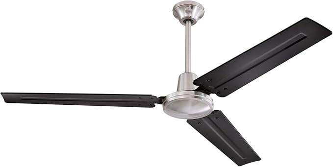Westinghouse 7800300 Jax Ceiling Fan, 56-Inch, Brushed Nickel Black Blades