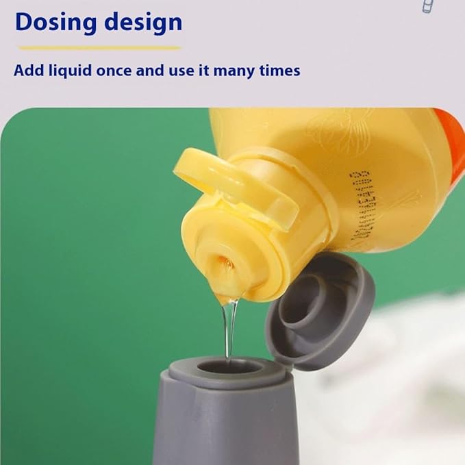 The Pot Brush with Green and Yellow Washing Pads Does not Damage The Pot Handle and can be Used to add Liquid, Brush The Bowl, and Brush The Stove