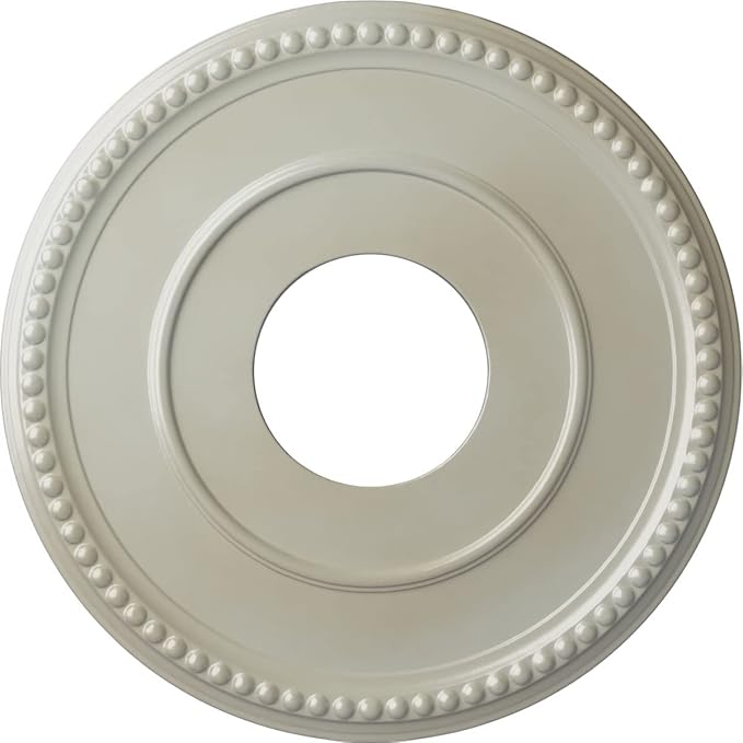 Ekena Millwork CM12BRFBS 12 1/2"OD X 3 7/8"ID X 3/4"P Bradford Ceiling Medallion Fits Canopies Up to 6 5/8", Flash Blue