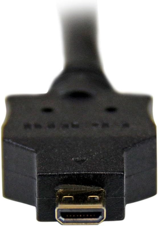 StarTech.com 3m Micro HDMI to DVI-D Cable - M/M - 3 meter Micro HDMI to DVI Cable - 19 pin HDMI (D) Male to DVI-D Male - 1920x1200 Video (HDDDVIMM3M), Black, 10 ft / 3m