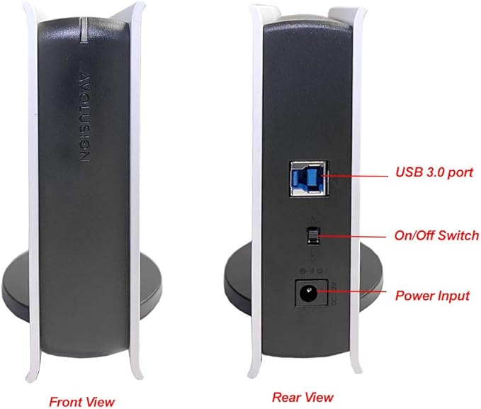 Avolusion PRO-5X Series 4TB USB 3.0 External Hard Drive for WindowsOS Desktop PC/Laptop (White) (Renewed)