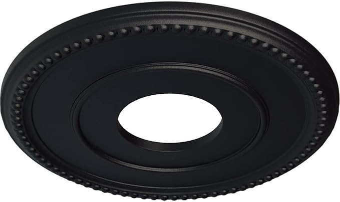 Ekena Millwork CM12BRSGS 12 1/2"OD X 3 7/8"ID X 3/4"P Bradford Ceiling Medallion Fits Canopies Up to 6 5/8", Steel Gray