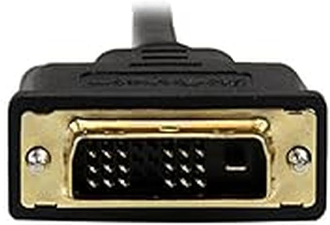 StarTech.com 2m Mini HDMI to DVI-D Cable - M/M - 2 meter Mini HDMI to DVI Cable - 19 pin HDMI (C) Male to DVI-D Male - 1920x1200 Video (HDCDVIMM2M),Black,6 ft / 2m