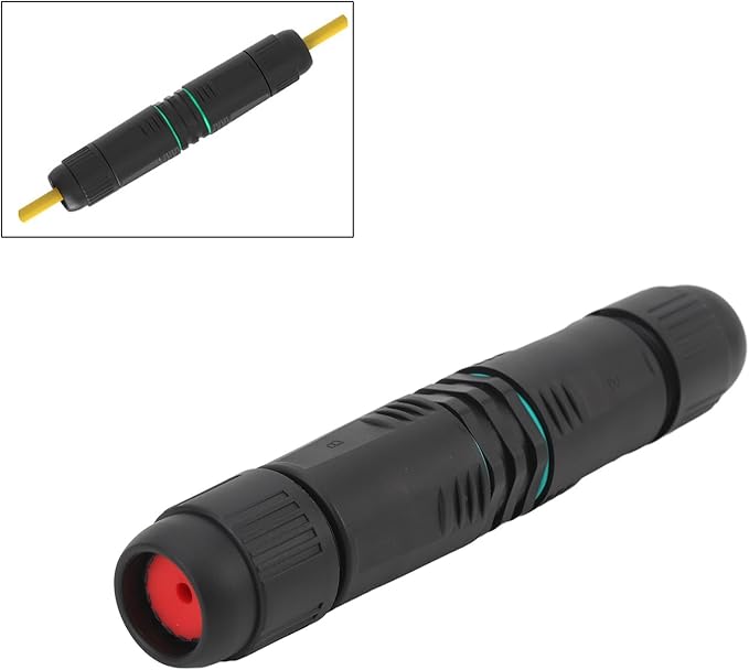 Network Cable Extension Adapter for Industrial Outdoor IP68 Network Docking Connector, RJ45 Female to Female with Kit CAT6.