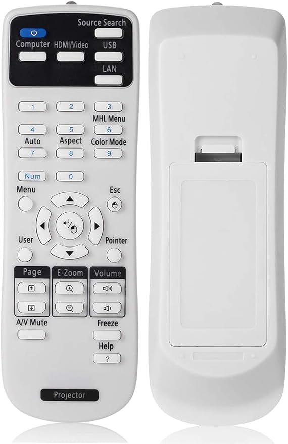 Projector Remote Control for Epson 2181788 PowerLite 585W 575W 535W 108 109W 530 570 580 1930 1935 Home Cinema 1060 1040 660 BrightLink 585Wi 575Wi S39 VS250 VS350 VS230 VS330 EX5230 Remote