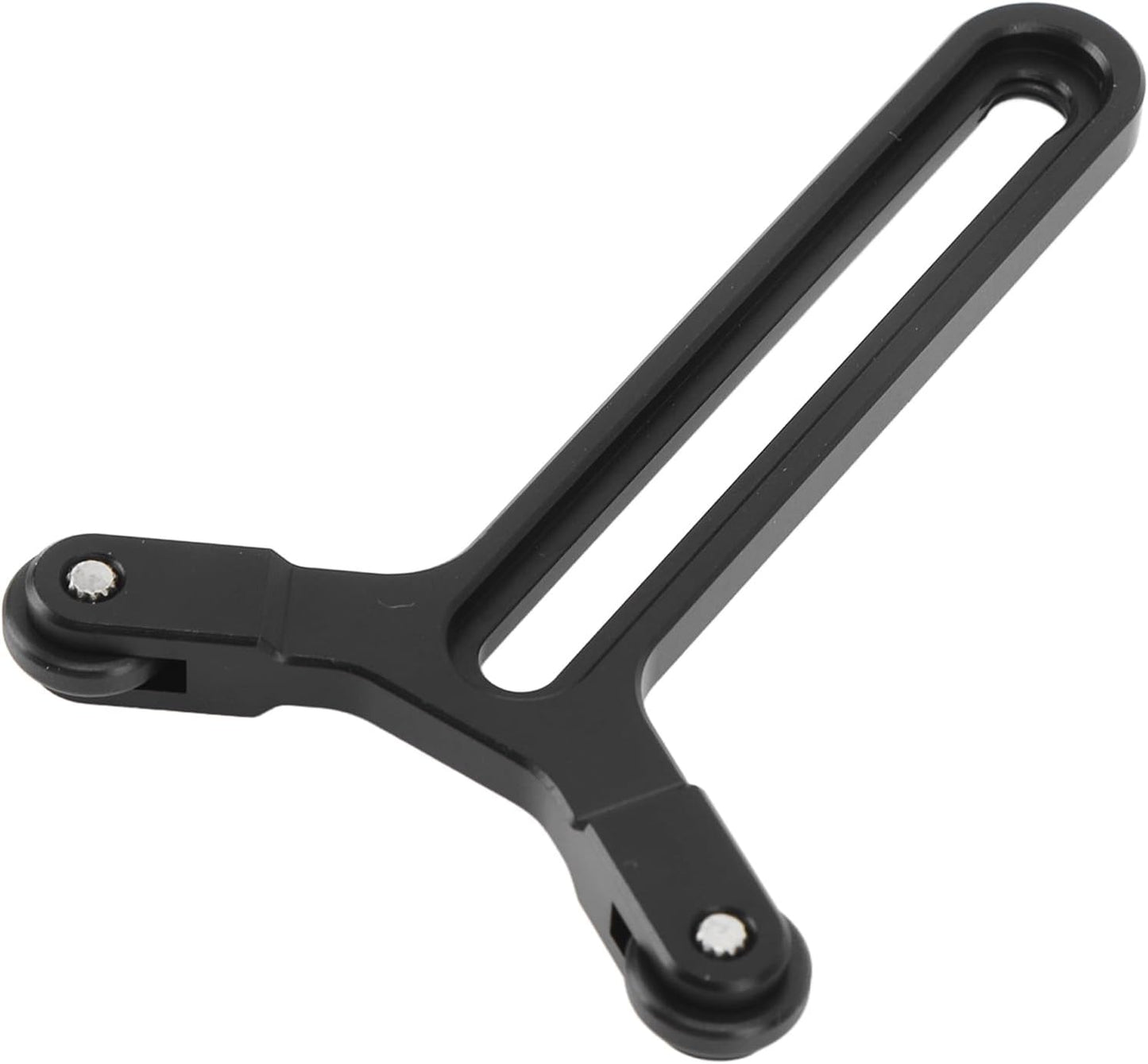 Y Bracket Lens Support with Double Wheels, Y Shaped Bracket with 71.5mm Vertical Adjustment for DIY S, SC