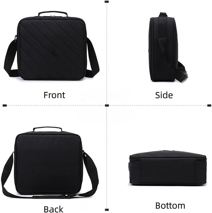 Carry Bag for VOPLLS Thinnest 1.81" Smart Mini Projector & Accessories, Storage Bag for NexiGos Nova Mini Portable Laser Projector, with Adjustable Shoulder Strap