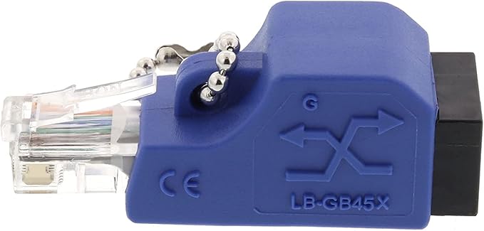 Networx Gigabit Ethernet Crossover Adapter - RJ45 Male to Female - Converts Patch Cable to Crossover for Peer-to-Peer and Switch Uplinks