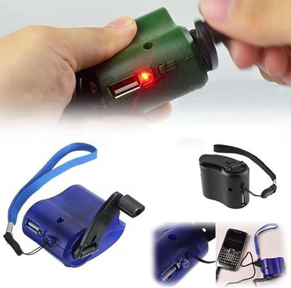 Hand Crank Generator 5V Portable Charger for Cell Phone, Emergency USB Charger for Outdoor