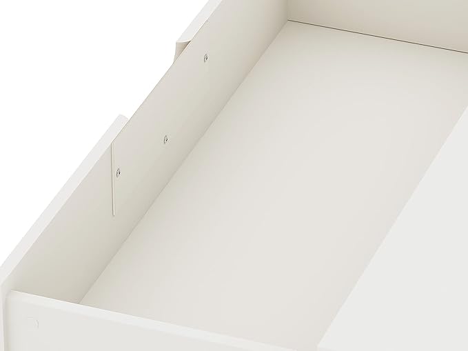 Manhattan Comfort Rockefeller 3 Drawer Dresser for Bedroom Storage, Nursery, Closet, Living Room, Entryway, TV Stand for Screens up to 32 Inches, Anti-Tip Kit Included, Set of 2, White