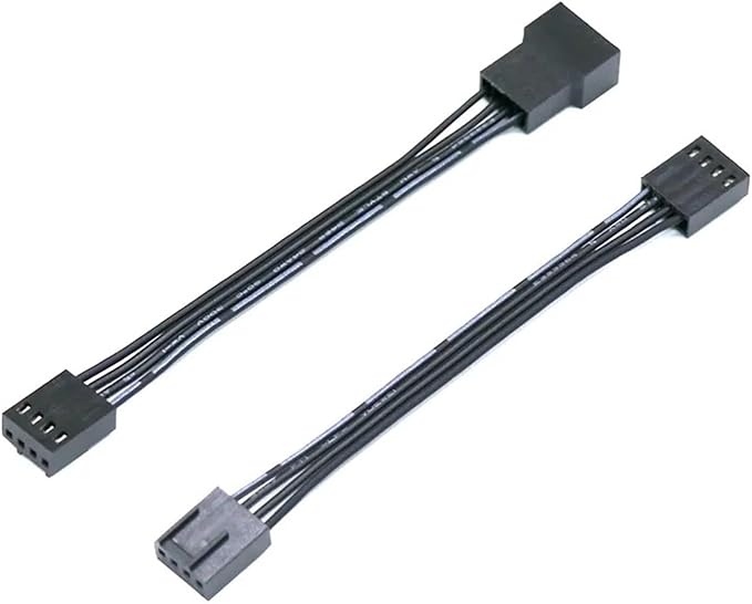 2pcs 4Pin CPU Fan Male to Female Extension Adapter Cable 4Pin Male to Male Customized 4Pin PWM Cooling Fan Cables 10/30/50/100cm(10CM,M-M and M-F)