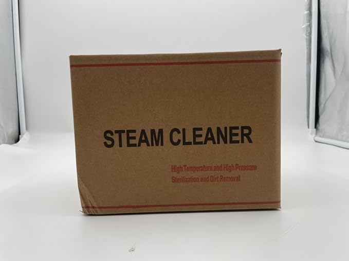 Steam Cleaner, 2500W High Handheld Steam Cleaner, 1L Portable Car Steam Cleaner, 6 High Speeds Pressure Temperature Steam Cleaning Machine with 3 Brush Heads for Kitchen Home Car Cleaning（White）