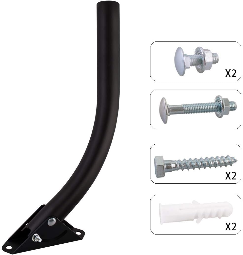 1 Antenna Mount - BY ONE Attic Adjustable Weather Proof Outdoor TV Antenna Mounting Pole Universal Mount Brackets