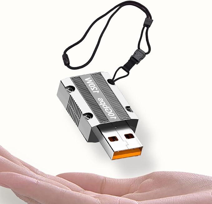 CY USB-C USB 3.1 Type C Female to USB 3.0 A Male 10Gbps Data 120W Power Adapter Alloy Shell for Laptop Tablet Phone