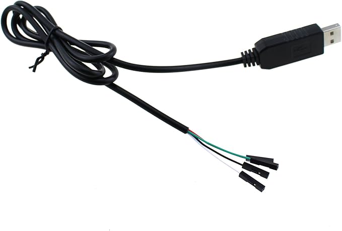 TAODAN USB to TTL Serial 3.3V Adapter Cable TX/RX Signal 4 Pin 0.1 Inch Pitch Female Connector 1m Electronics Computers Accessories