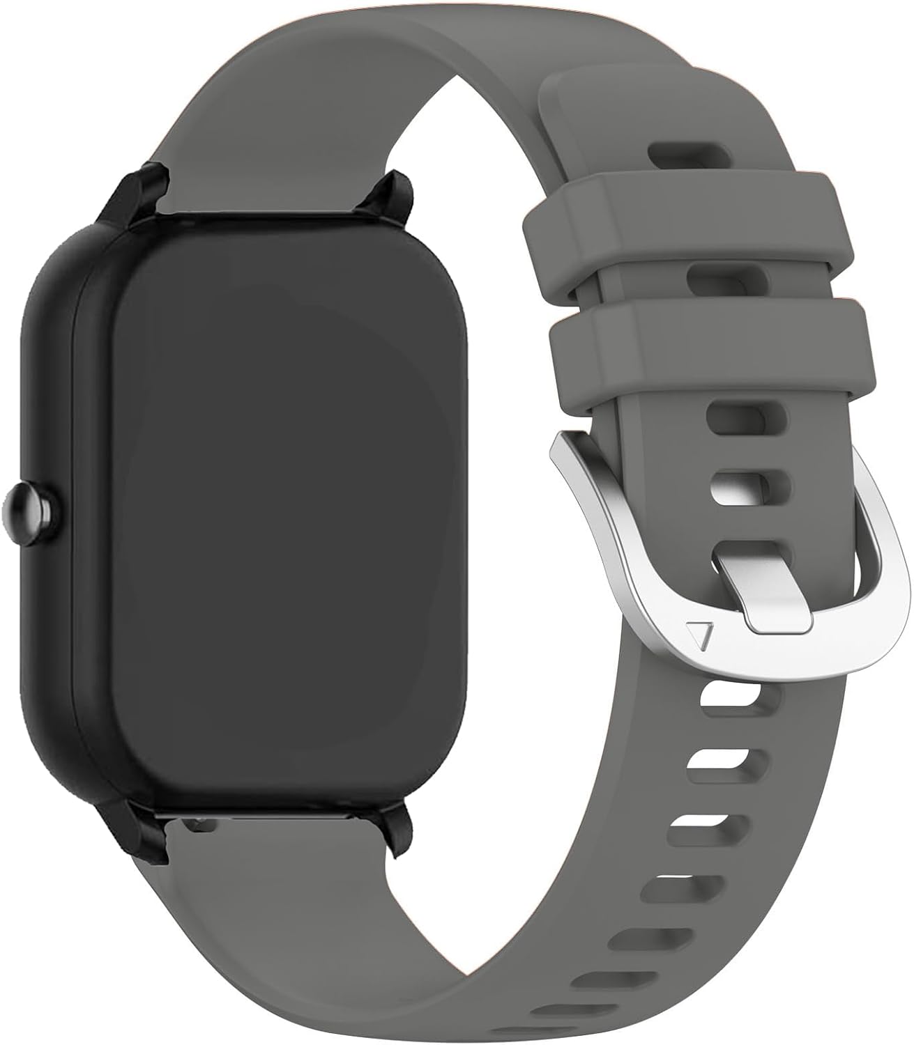 E ECSEM Bands Compatible for Nerunsa Smartwatch, Soft Silicone Waterproof Sport Strap for P66XG P66YB Fitness Tracker