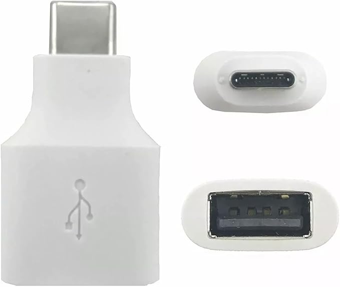 LEOM Gen for Google Pixel USB-C to USB-A Adapter, Quick Connect OTG Converter, White