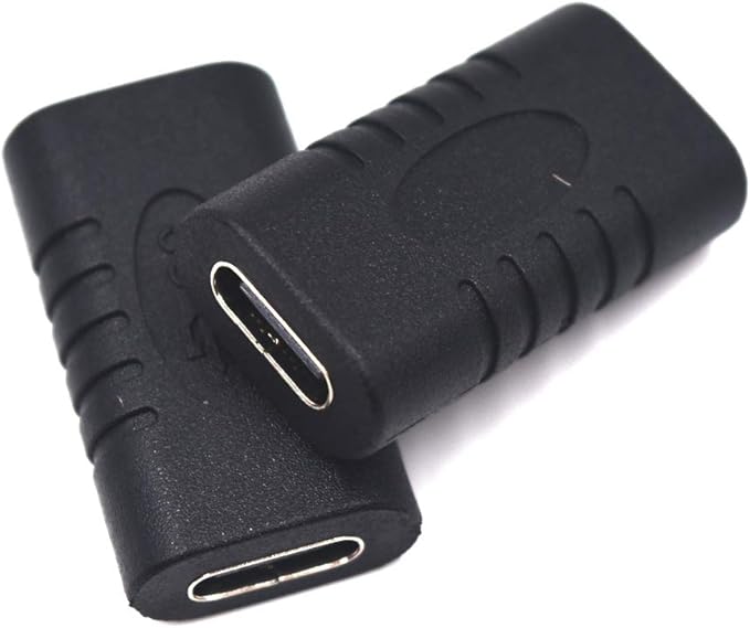 2 Pack USB Type C Coupler, USB 3.1 C Female to Female Extension Connector Adapter