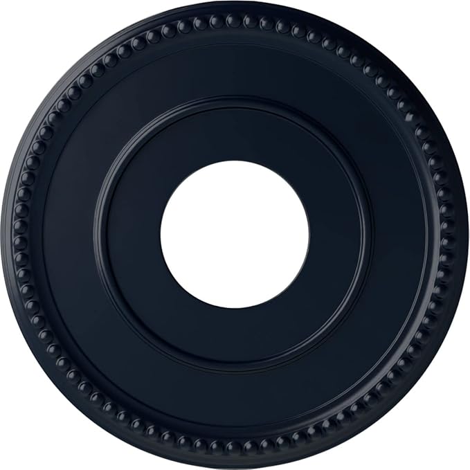 Ekena Millwork CM12BRMDF 12-1/2" x 3-7/8" x 3/4" Bradford Ceiling Medallion, Midnight Dream