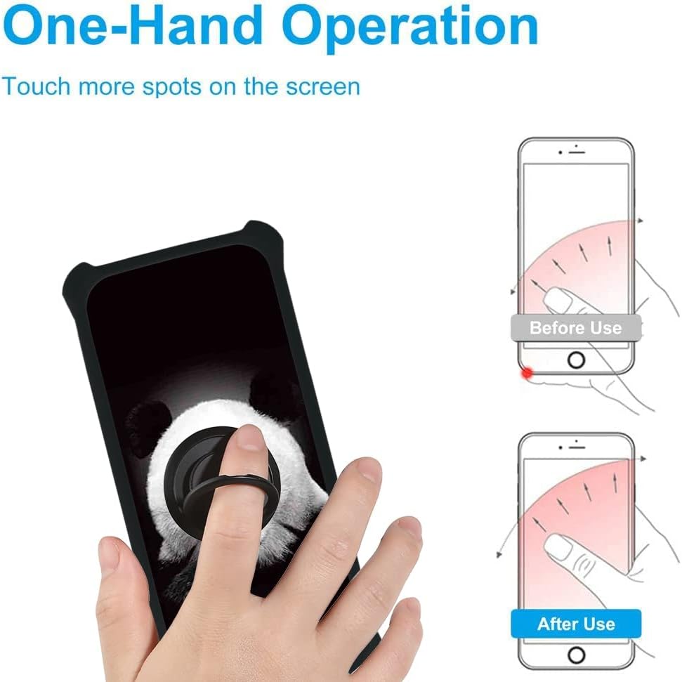 jioeuinly Revvl V+Plus 5G Case with Tempered Glass Screen Protector, Luminous Effect - YGH-GQ