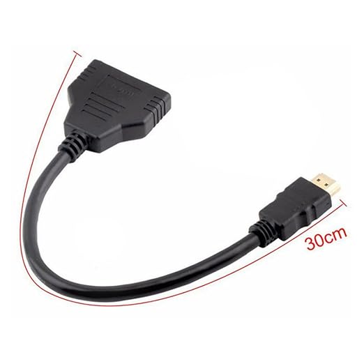 Chenyang HDMI 1 Male to 2 Female Y Splitter Switch Extension Adapter Cable for for PC HDTV Laptop 1080P