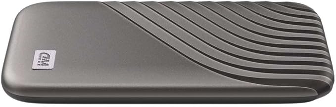 Western Digital 500GB My Passport SSD Portable External Solid State Drive, Gray, Sturdy and Blazing Fast, Password Protection with Hardware Encryption - WDBAGF5000AGY-WESN
