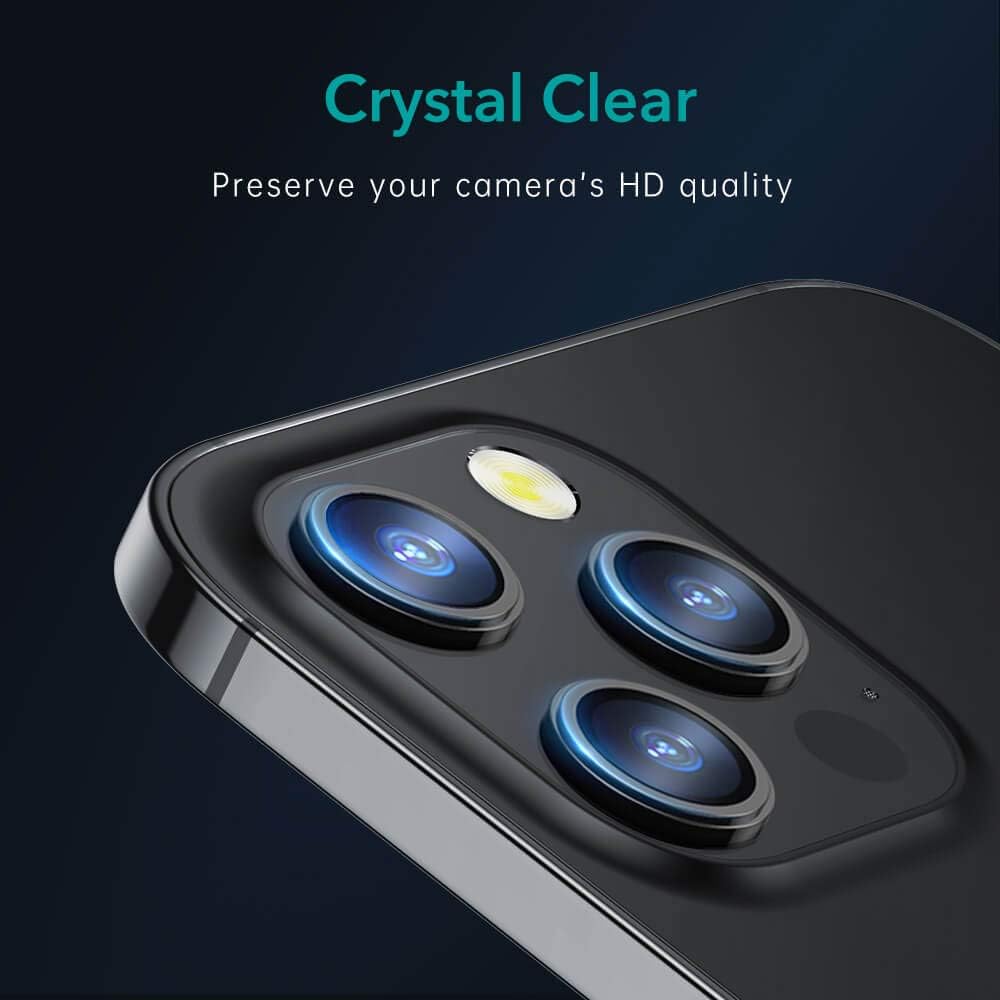 SaharaCase ZeroDamage Tempered FlexiGlass HD Camera Lens Screen Protector, 2-Pack for iPhone 12 Pro 6.7”, Anti-Scratch
