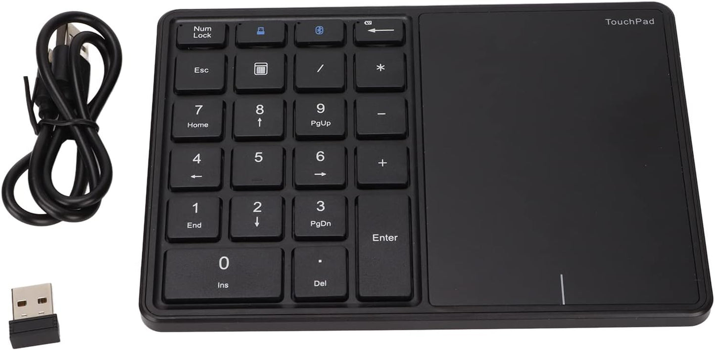 Yosoo Numeric Keypad Touchpad 2 in 1 Wireless Slim Number Pad, 22 Keys Bluetooth 4.2, Portable Financial Accounting