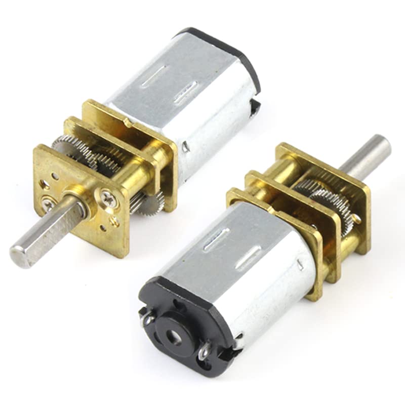 CHANCS N20 DC Geabox Motor 12V 30RPM Small Motor for DIY Robot Wheel Toys