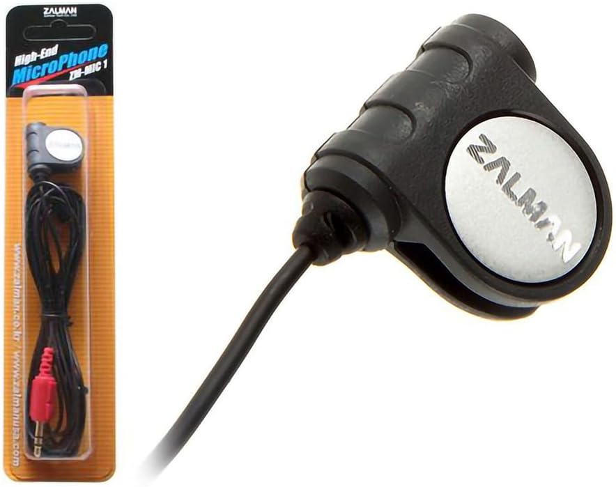 Zalman ZM-MIC1 High Sensitivity Headphone Microphone with Mini Clip, 3.5mm Jack