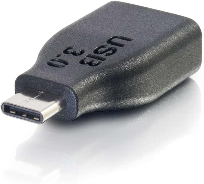 C2G 28868 USB 3.0 (USB 3.1 Gen 1) USB-C to USB-A Adapter Male/Female Thunderbolt 3, Tablet, Chromebook Pixel, Samsung Galaxy TabPro S, LG G6, MacBook