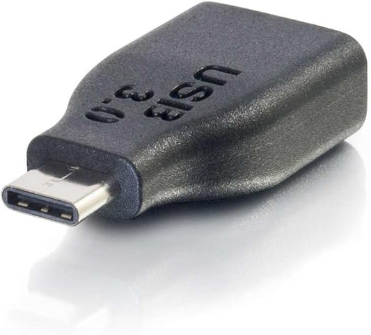 C2G 28868 USB 3.0 (USB 3.1 Gen 1) USB-C to USB-A Adapter Male/Female Thunderbolt 3, Tablet, Chromebook Pixel, Samsung Galaxy TabPro S, LG G6, MacBook