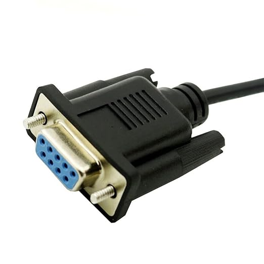 Vanki 1Pcs RS232 DB9 Female to USB 2.0 A Female Serial Cable Adapter Converter 8" Inch 25cm