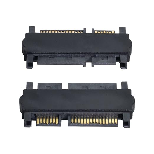 chenyang CY 3.5 & 2.5inch SATA 22Pin 7+15 Male to SATA 22P 7+15 Male Extension convertor Straight Adapter