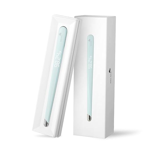 Thermometer for Adults and Kids, Medical-Grade Accurate Fast Reading Oral and Underarm Temperatures, Rechargeable Digital Thermometers with LED Display