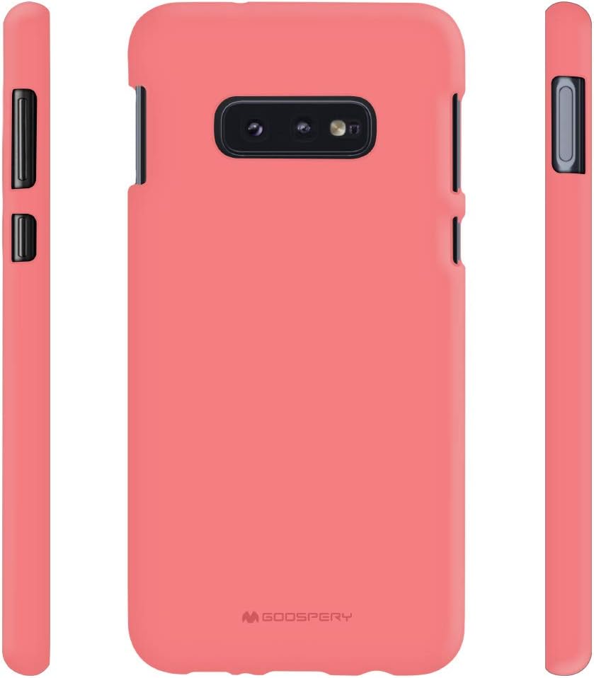 GOOSPERY Soft Feeling Jelly Case for Samsung Galaxy S10e (2019), Silky Slim Bumper Cover (Flamingo)