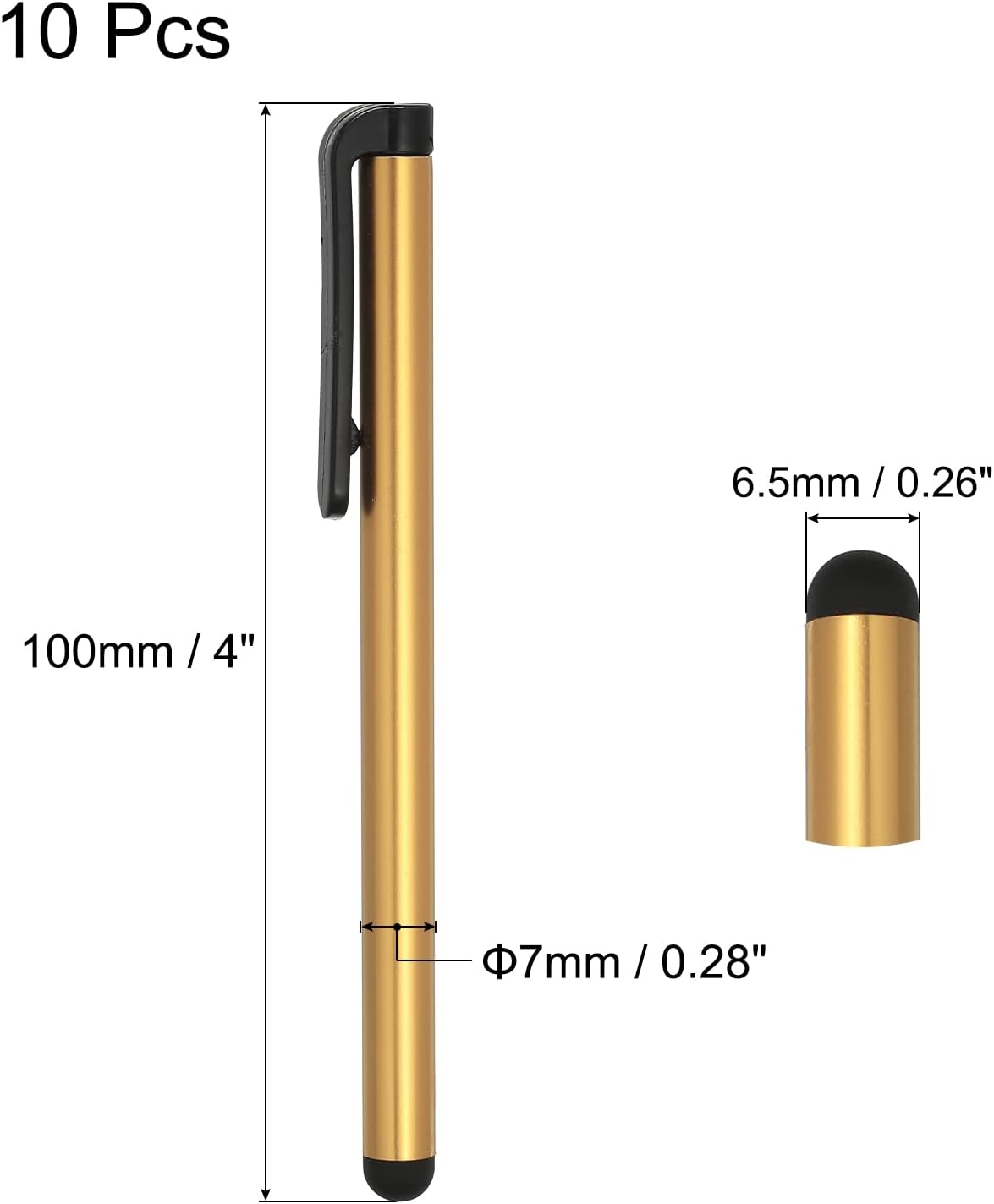MECCANIXITY 10pcs Stylus Pens, Universal Capacitive Stylus Pencil for Phone Tablet, All Capacitive Touch Screen Devices