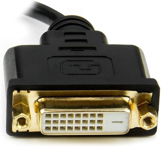 StarTech.com 8in Mini HDMI to DVI-D Adapter M/F - 8 inch Mini HDMI to DVI Cable - Connect a Mini HDMI tablet or laptop to a DVI-D display (HDCDVIMF8IN)