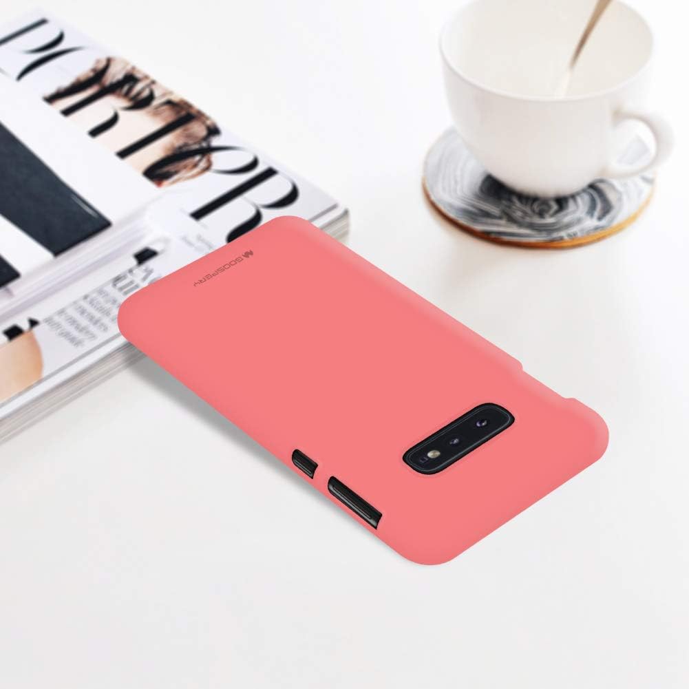GOOSPERY Soft Feeling Jelly Case for Samsung Galaxy S10e (2019), Silky Slim Bumper Cover (Flamingo)