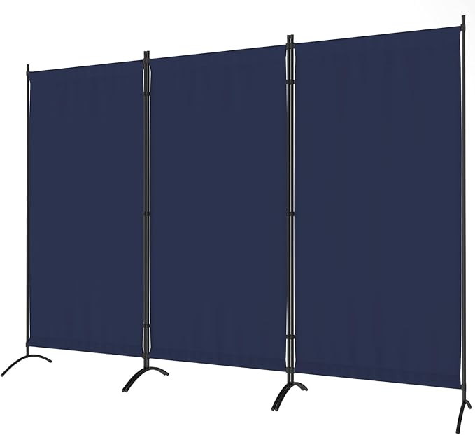 Morngardo Room Divider Folding Privacy Screens 3 Panel Partitions Dividers Portable Separating for Home Office Bedroom Dorm Decor