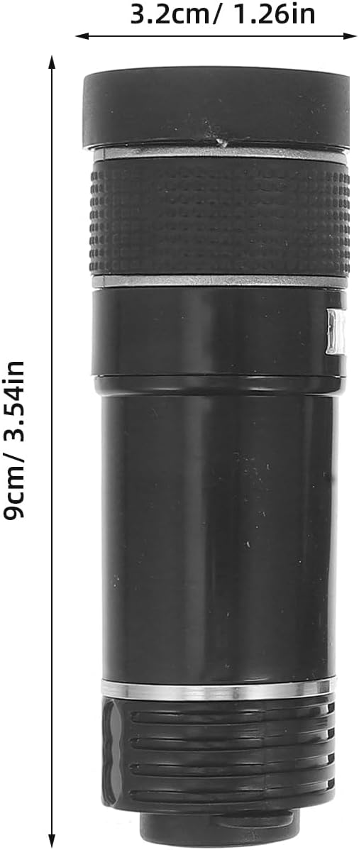 Housoutil Mobile Phone Telephoto Lens, Long Focus Lens Kit with Clip for Smartphone Tablet PC - Black