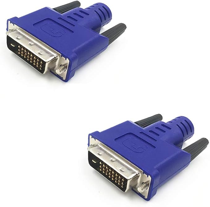 DVI Graphics Card Display GPU Detection Monitor DVI Dummy Plug Adapter Fit Headless-2560x1600@60Hz, 2 Pack