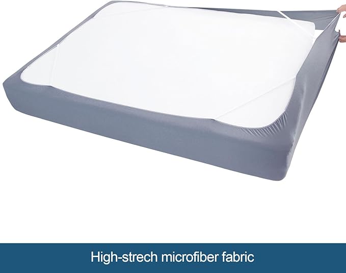 Twin Size Box Spring Cover with Smooth and Elastic Woven Material, Alternates for Bed Skirt, Wrinkle & Fading Resistant, Washable, Dustproof