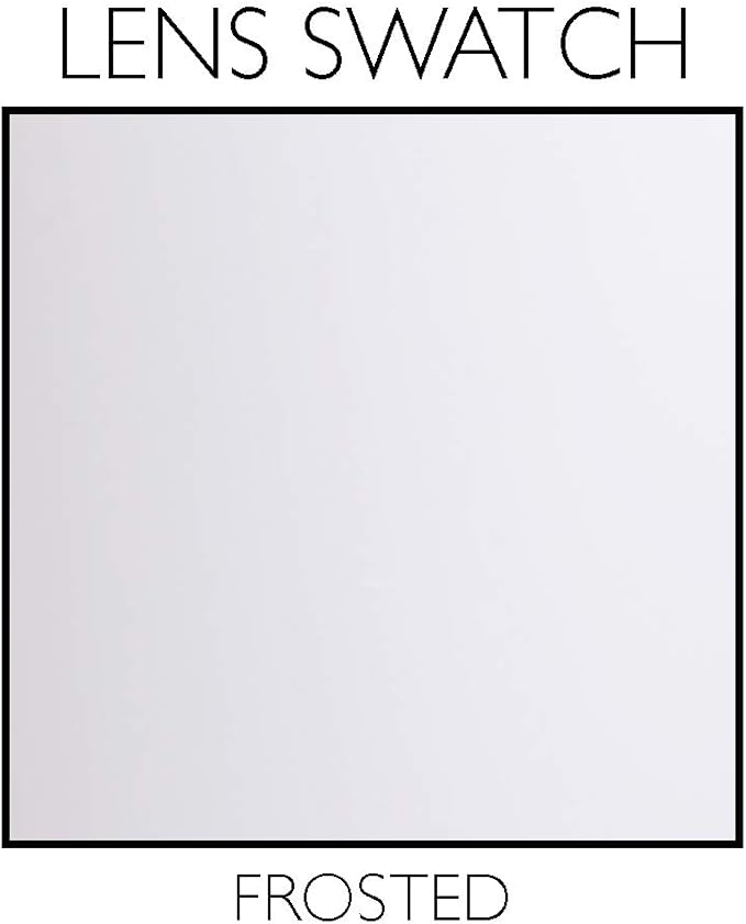 Design House 501338 Two-Light Square Frosted White Glass Semi-Flush Ceiling Mounted Light 11-inch, White