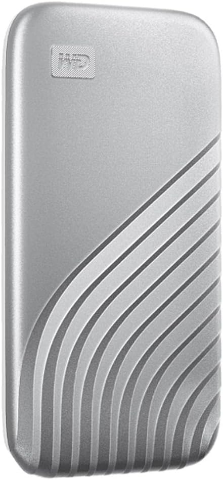 WD 1TB My Passport SSD Portable External Solid State Drive, Silver, Sturdy and Blazing Fast, Password Protection with Hardware Encryption - WDBAGF0010BSL-WESN