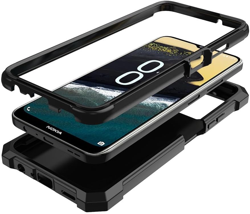 Nokia C300/G100 Case with Screen Protector, Full Body Protection for Nokia C300 N155DL & G100 N150DL, Frosted PC & TPU,