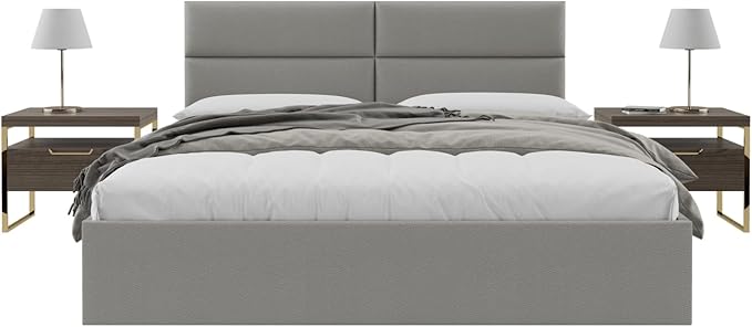 Vänt Upholstered Wall Panels - King/Cal King Size Wall Mounted Headboards - Zigrino Mineral - Twin/King - Set of 4 Panels (Each Individual Panel 39"x11.5")