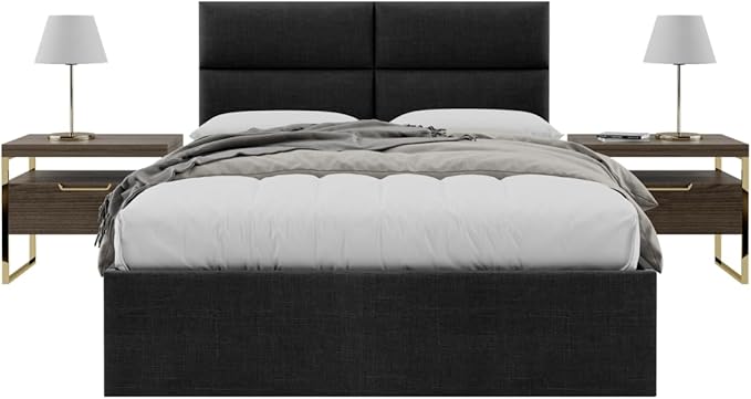Vänt Upholstered Wall Panels - Queen/Full Size Wall Mounted Headboards - Weave Steel - Set of 4 Panels (Each Individual Panel 30"x11.5")